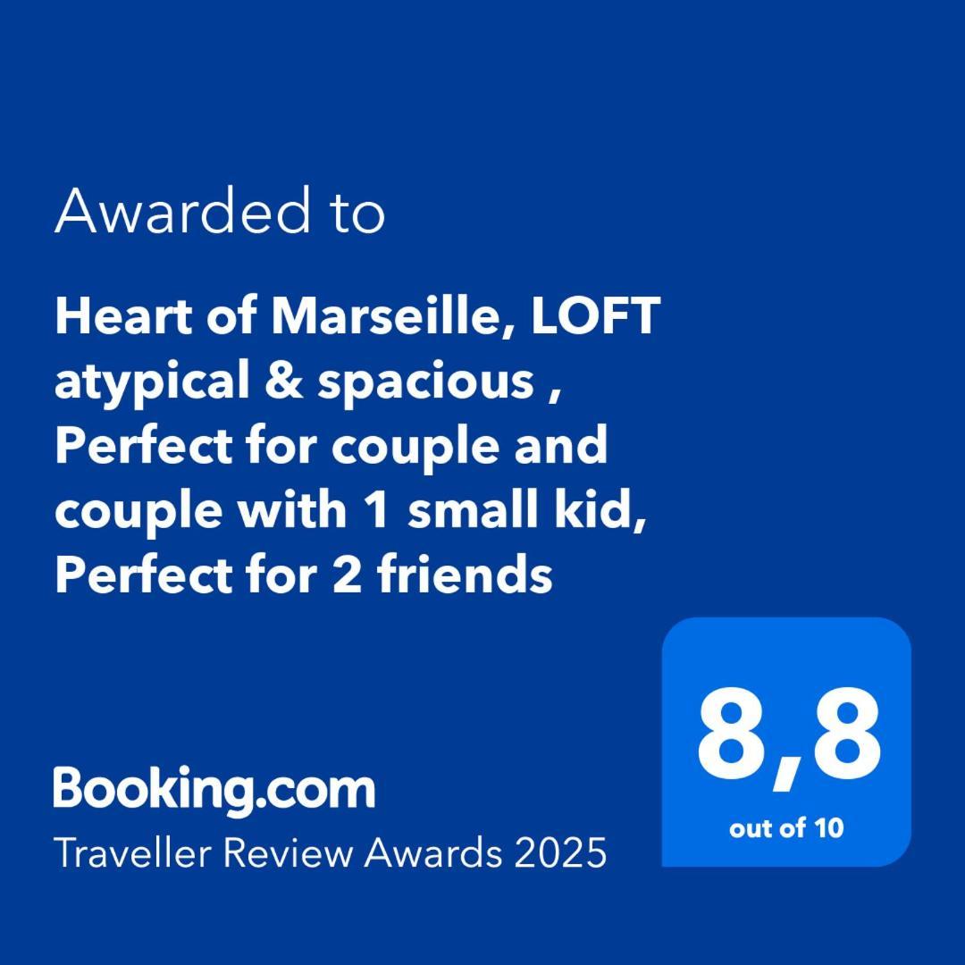 Heart Of Marseille, Loft Atypical & Spacious , Perfect For Couple And Couple With 1 Small Kid, Perfect For 2 Friends المظهر الخارجي الصورة